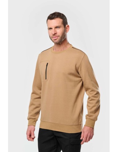 DES-WK403-UNISEX DAYTODAY CONTRASTING POCKET SWEATSHIRT